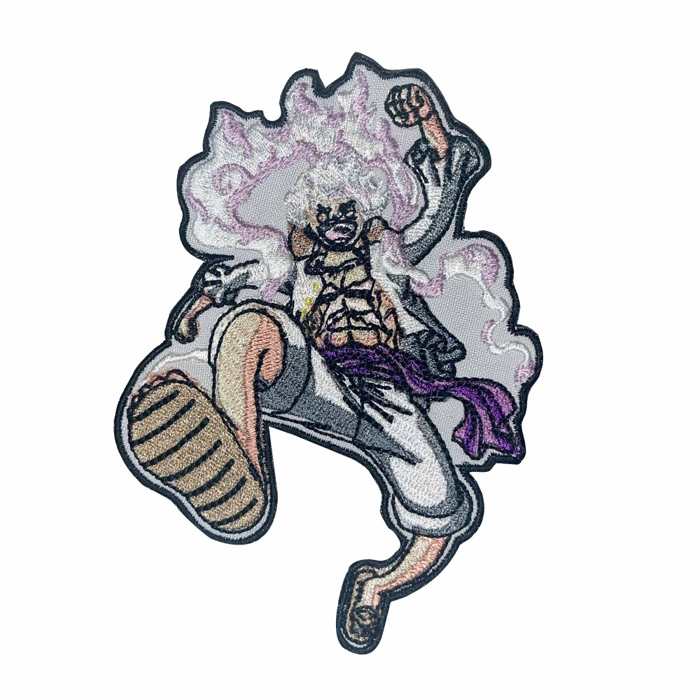Patch Brodé Luffy Gear 5 - Thermocollant Ou Velcro, Fan D’anime, Décoration Vêtements - 5