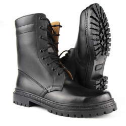 Bottes de l'armée ukrainienne Bottes tactiques en cuir Bottes hautes d'hiver Bottes en cuir noir