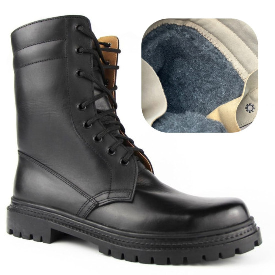 Ukrainian army boots Tactical leather boots winter high boots Black leather boots Ukrainian army boots Tactical leather boots winter high boots Black leather boots
