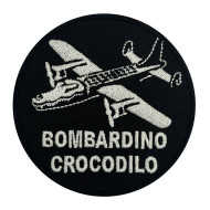 Bombardino Crocodilo Embroidered Patch – Crocodile Bomber Plane