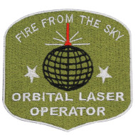 Helldivers 2 Orbital Laser Operator patch – Gaming embroidery