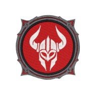 Diablo 4 Barbarian Class Embroidered Sew on / Iron on / Hook and loop Patch 
