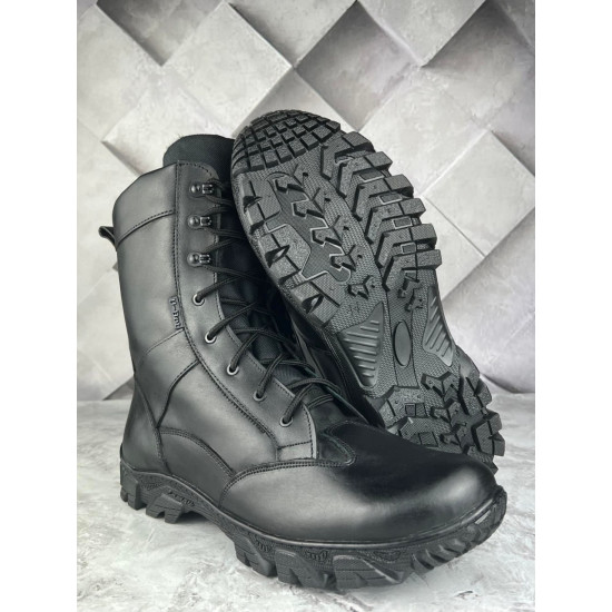 Military boots "Typhoon" black winter high boots Tactical Urban-type combat footwear Military boots "Typhoon" black winter high boots Tactical Urban-type combat footwear