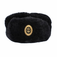 Ushanka Nera Invernale Della Marina Sovietica