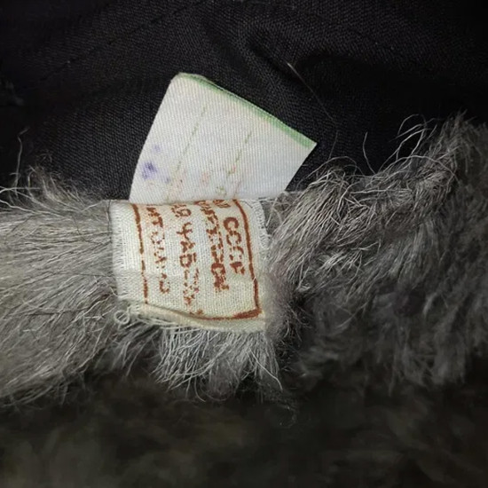 Original Soviet Vintage Military Jacket USSR Winter Fur Coat