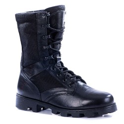 Bottes tactiques en cuir noir russe "KALAHARI" 1411