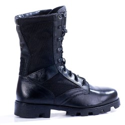 Bottes tactiques en cuir noir russe "KALAHARI" 1411