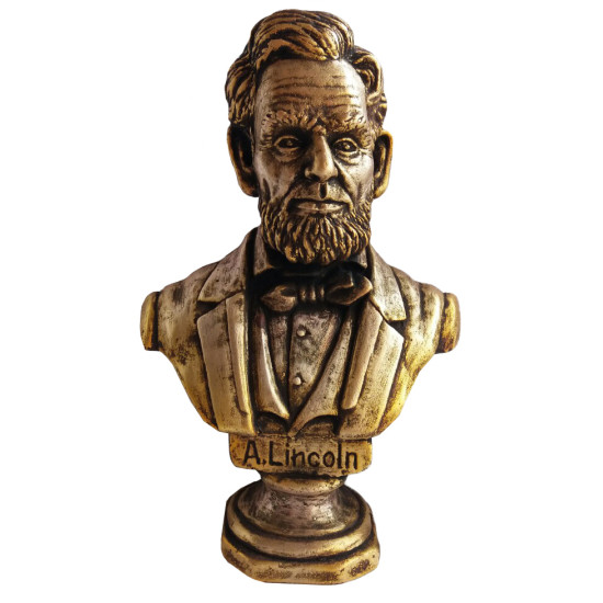 Busto de bronce del decimosexto presidente de los Estados Unidos Abraham Lincoln Busto de bronce del decimosexto presidente de los Estados Unidos Abraham Lincoln