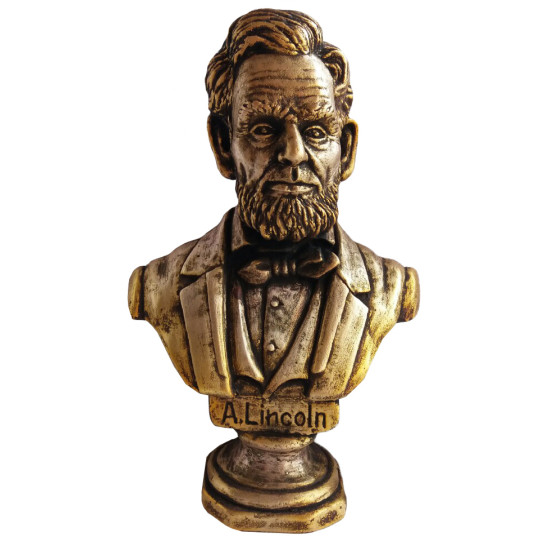 Busto in bronzo del sedicesimo presidente degli Stati Uniti Abraham Lincoln