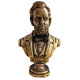 Busto de bronce del decimosexto presidente de los Estados Unidos Abraham Lincoln Busto de bronce del decimosexto presidente de los Estados Unidos Abraham Lincoln