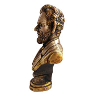 Busto de bronce del decimosexto presidente de los Estados Unidos Abraham Lincoln