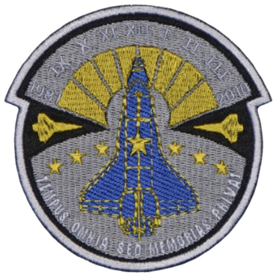 PATCH DI SLEEVE CHALLENGER SPACE SHUTTLE COLUMBIA ATLANTIS