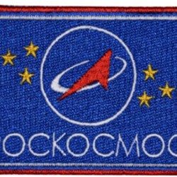Agencia Federal Rusa del Espacio Roscosmos Patch Manga