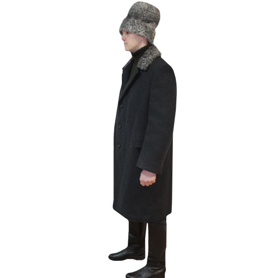 USSR Officer's Woolen Uniform with Karakul collar and Papakha