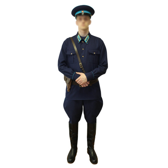 Soviet Air Force Lieutenant Russian blue uniform