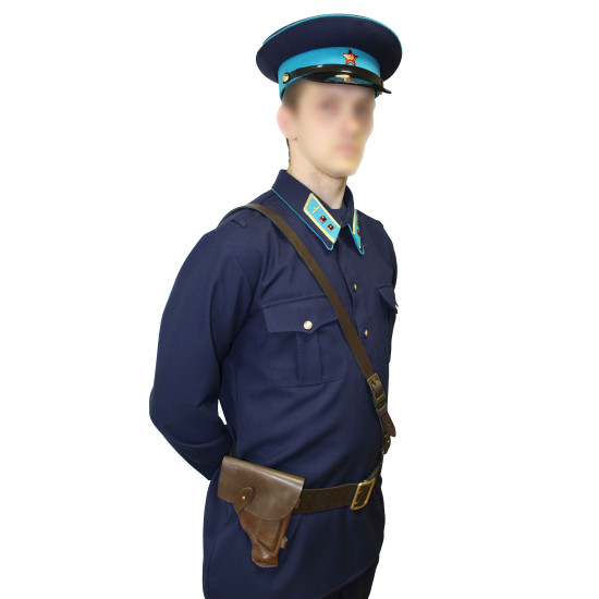 Soviet Air Force Lieutenant Russian blue uniform