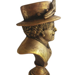 Queen of The United Kingdom Elizabeth II Bronze Bust