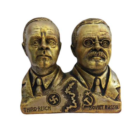 Busto de bronce del Pacto Molotov-Ribbentrop Busto de bronce del Pacto Molotov-Ribbentrop