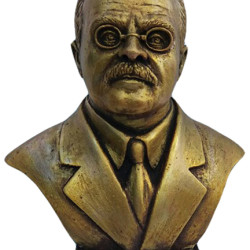 Busto de bronce del político soviético Vyacheslav Molotov