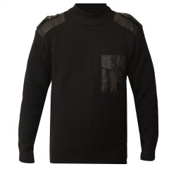 Military black extra warm airsoft tactical winter sweater