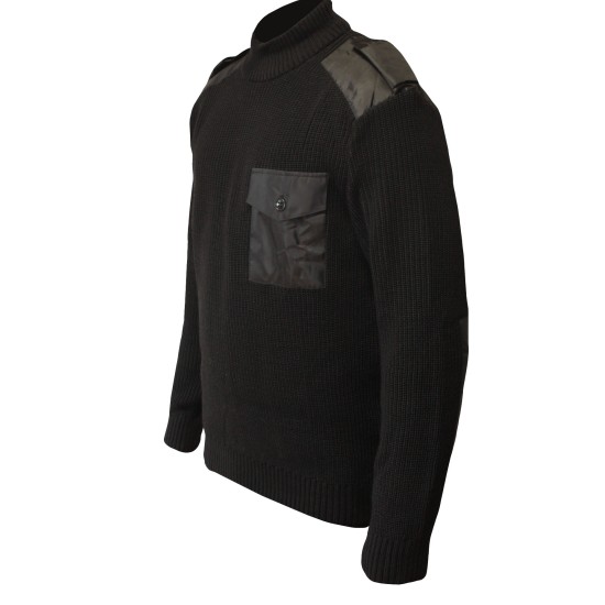 Military black extra warm airsoft tactical winter sweater