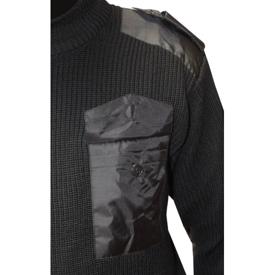 Military black extra warm airsoft tactical winter sweater