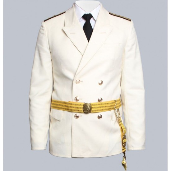 Veste soviétique / russe Naval flotte défilé capitaine