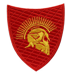 Spartan warrior embroidered red patch 300 Spartans