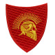Spartan warrior embroidered red patch 300 Spartans