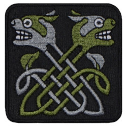 Knoten Sie keltische Ornament Maschine gestickt Patch #2