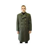 Warm Winter military coat Navy Fleet Soviet army Naval genuine woolen long  black Overcoat - Soviet P