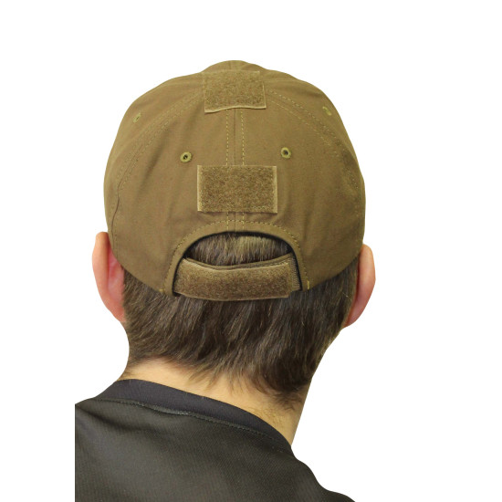 Casquette kaki tactique Ripstop casquette de baseball en coton velcro airsoft