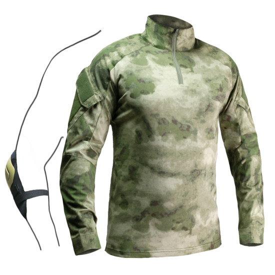 Camiseta táctica de trueno Giurz Moss Patrón de Airsoft Camiseta de entrenamiento 