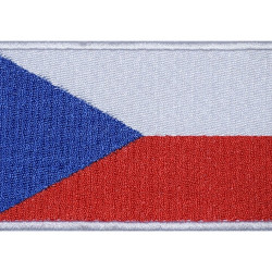 Czech Republic Flag Country Embroidered Sewed Patch #2