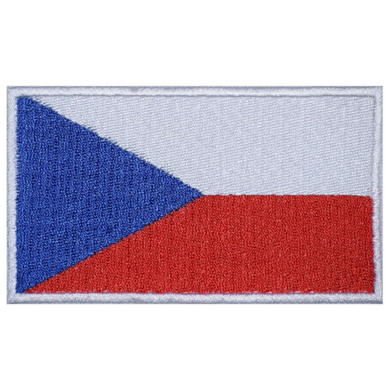 Toppa ricamata bandiera n. 2 della Repubblica Ceca