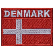 Patch Pays Danemark Drapeau Cousu # 3