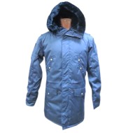 Cappotto invernale giacca blu con cappuccio caldo parka dell'esercito russo