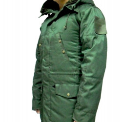 Warm Winter Olive parka Chaqueta táctica con capucha Abrigo tipo urbano con capucha