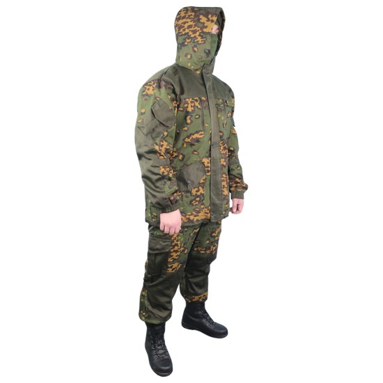 Gorka-5 Frog camo Fleece suit Warm winter Uniform Tactical camouflage wear Airsoft jacket and trousers set