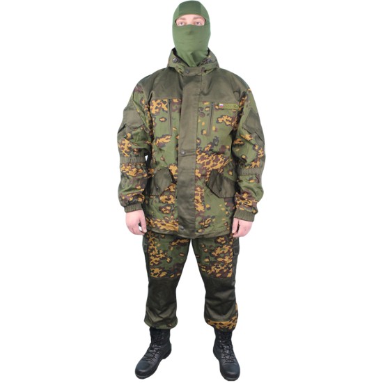 Gorka-5 Frog camo Fleece suit Warm winter Uniform Tactical camouflage wear Airsoft jacket and trousers set