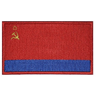 Écusson de l'union soviétique brodé en drapeau de l'URSS