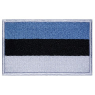 Toppa # 1 del paese fatta a mano ricamata bandiera dell'Estonia