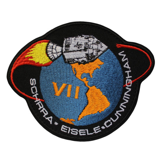 Apollo VII SCHIRRA EISELE CUNNINGHAM Logo Patch per ricamo NASA