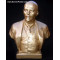 Busto de oro soviético del revolucionario ruso comunista Lenin