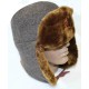 Ufficiali sovietici Russian inverno marrone Ushanka con pelliccia sintetica