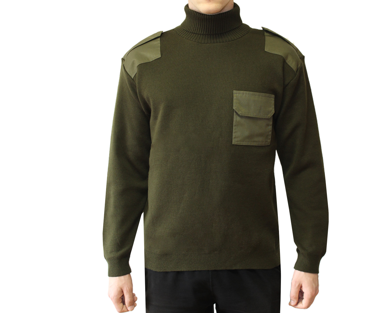 Special Forces Officers Warm Olive Wool Sweater