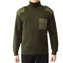 Maglione verde oliva militare caldo da ufficiali delle forze speciali