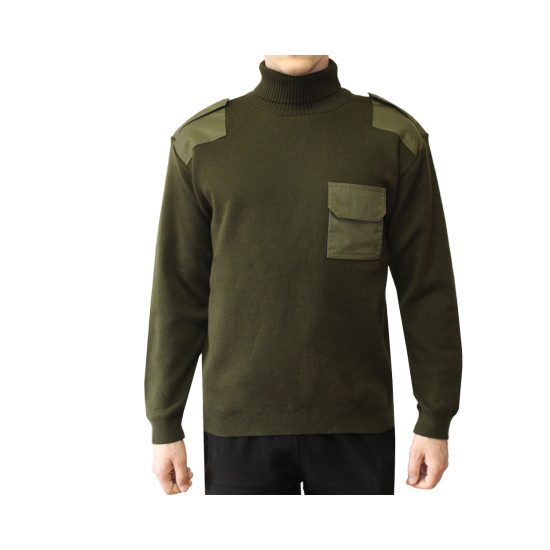 Maglione verde oliva militare caldo da ufficiali delle forze speciali