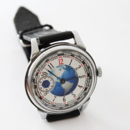 Poljot Mechanical Soviet Watch non trasparente Earth USSR Vintage Watch