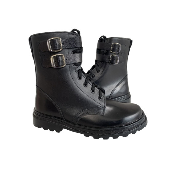 Bottes d'été tactiques en cuir avec boucles Chaussures de camping Airsoft Bottes de type urbain